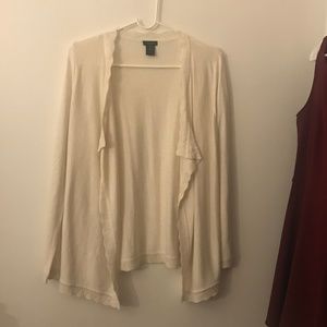 Ann Taylor Cream Cardigan